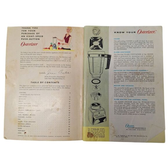 Osterizer Blender Recipe Cook Book Spin Cookery Retro Vintage Mid Century Modern - Picture 7 of 10